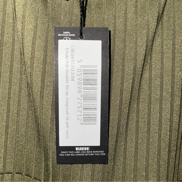 PRETTYLITTLETHING Ribbed Jumpsuits - Picture 2 of 8